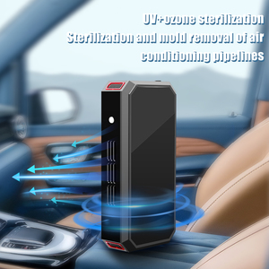 Pompe à air portable pour <span class=keywords><strong>voiture</strong></span> avec batterie de démarrage, éclairage intégré, fonction de charge et dissipation automatique de la chaleur, brevetée. - Product Image 1
