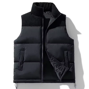 <b>Men's</b> and women's casual vest with thickened solid color, <b>waterproof</b>, windproof, breathable zipper, customized double-sided wear - Product Image 5