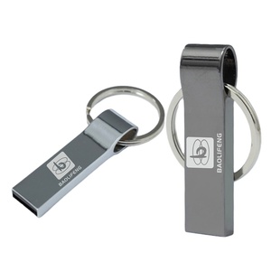 Vente en gros de porte-clés Clé USB en métal haute vitesse 2.0 3.0 8 Go 16 Go 32 Go 64 Go Clé USB personnalisée - Product Image 1
