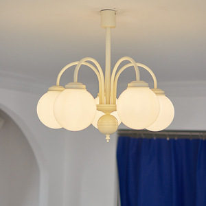 Modern Minimalist Nordic Ins Bedroom Pendant <b>Light</b> Cream-Colored for Living Room Warm French Retro Style for <b>Dining</b> Master - Product Image 3