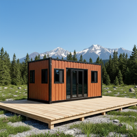 Maison mobile portable 3 chambres, maison conteneur de luxe en acier économique, préfabriquée, mini, personnalisée, détachable, installation rapide, garantie 5 ans