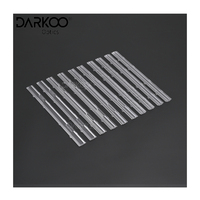 Lentille linéaire optique asymétrique pour 10 degrés Led Street Extrusion 30w Optical Len Lighting Pc Extruded Module Linear Lens