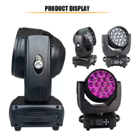 Marslite 19x15W Projecteur LED Wash à tête mobile avec zoom pour scène, DJ et club, Fournisseur OEM de premier plan, Projecteur LED Wash à zoom pour DJ