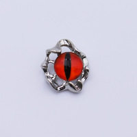 Haute qualité Halloween 3D mauvais œil ongle charme couleur mélangée haute qualité autocollants décalcomanies bijoux accessoires mauvais œil décorations