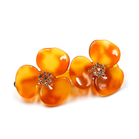 Xinmei pince à cheveux personnalisée avec fleur en strass pour fille pince à cheveux en acétate pour filles accessoires pour femmes pince à cheveux avec logo