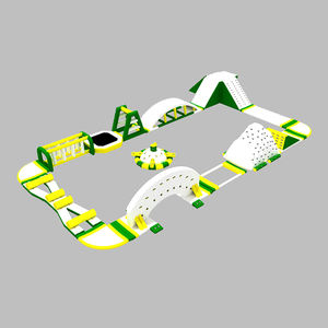 Grand parc aquatique gonflable blanc vert, <span class=keywords><strong>prix</strong></span> usine, vente - Product Image 4