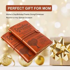 Premium Custom Travel Notebook Engraved Leather Cover 100 Sheets Hardcover <b>Journal</b> Personalized Gift Son Family Memento A5 - Product Image 4