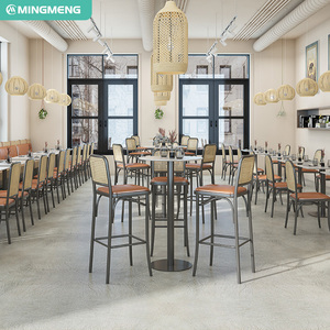 <span class=keywords><strong>Table</strong></span> de meubles de restaurant d'hôtel de café de <span class=keywords><strong>club</strong></span> de conception moderne populaire et ensemble de cabine de sofa - Product Image 1