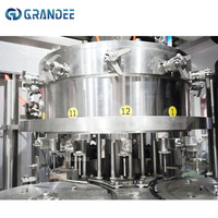 Machine de remplissage automatique complète de bouteilles d'eau sous forme de gaz de soude machine de remplissage de boissons gazeuses ligne de production