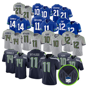 Maglie da Football Americano di Terza Generazione 2025 Nuove Edizione Limitata 11 Smith-Njigba 14 Darnold 10 Kupp 21Witherspoon Cucite - Product Image 1