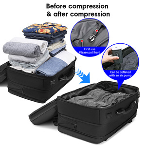 Large Capacity Expandable 19-Inch Laptop Backpack Smart <strong>Carry</strong> Handle Custom Lock USB Charging Port Display Travel <strong>Bag</strong> - Product Image 4