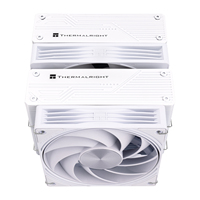 Refroidisseur d'air pour processeur Thermalright Frost Tower 140 BLANC avec 7 caloducs, deux ventilateurs PWM 2400RPM 1850RPM pour LGA1700 AM5