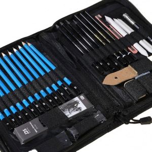 Ensemble de crayons à dessin professionnels en bois personnalisés de 40 pièces pour le croquis et la peinture - Product Image 3