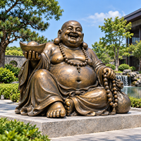 Statues de Bouddha ventru porte-bonheur pour la décoration de jardin, vente directe usine