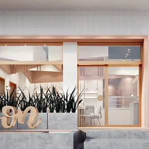 การออกแบบตกแต่งภายในแบบครบวงจรสำหรับร้านกาแฟเบเกอรี่และร้านขนมที่มีการสร้างภาพที่3D การวางแผนพื้นที่และเอกลักษณ์ของแบรนด์ - Product Image 1