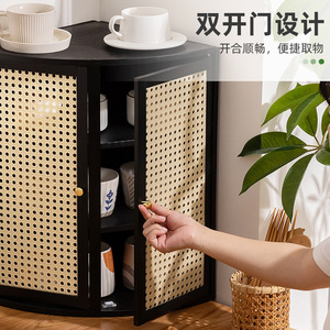 Kitchen countertop <b>corner</b> storage rack, multi-functional spice rack, tiered organizer, <b>cabinet</b> storage solution. - Product Image 4