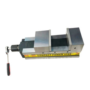 Étau de précision hydraulique MC Compact Power Vise 6 pouces avec mâchoires plates pour usinage CNC - Product Image 1