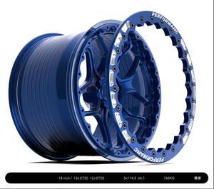 Nuevas Llantas Beadlock Cóncavas Profundas de 17" y 18" 5x114 5x112 5x130 5x120 de Aleación de Aluminio Forjado para Carreras Todoterreno y Pista - Product Image 4