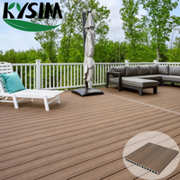 Nouveau design de revêtement de sol de terrasse de piscine étanche sans lacet Plancher de terrasse en bois et plastique
