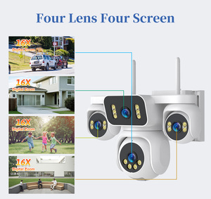 กล้องวงจรปิดไร้สายกลางแจ้ง 4G <span class=keywords><strong>LTE</strong></span> AOV พลังงานแสงอาทิตย์ 4 เลนส์ AI 8K Ultra HD มองเห็นในเวลากลางคืน กันน้ำ รองรับคลื่นความถี่ยุโรป - Product Image 3