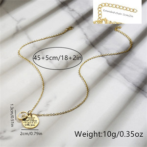 Saint Valentin Confession Bijoux Graine De Moutarde Pendentif Charme Collier Mouvement Montagne Amour Foi Gravé Pendentif Rond Pour Les Femmes - Product Image 4