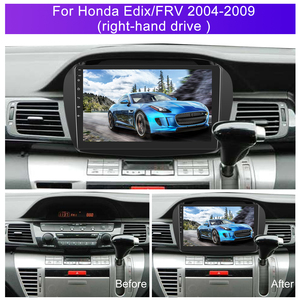 Podofo 10 pouces 4 + 64G Android <span class=keywords><strong>voiture</strong></span> stéréo sans fil Carplay Android Auto pour <span class=keywords><strong>Honda</strong></span> Edix/<span class=keywords><strong>FRV</strong></span> 2004-2009 IPS DSP GPS RDS Autoradio - Product Image 4