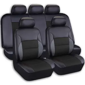 Fundas de asiento de coche de felpa de gama alta Precio de fábrica Fácil limpieza Fundas de asiento de 9 piezas