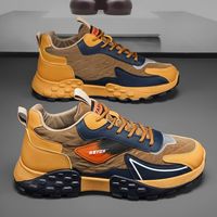Chaussures de course à lacets pour hommes, nouvelle mode automne, semelles épaisses et douces, confortables, augmentant la taille, vente en gros