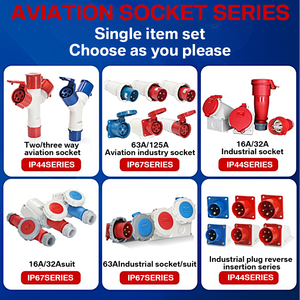 6h 16a תקע זכר ip67 עמיד למים מחבר ac 2p + e 3p 4pin 230v 400v v תקע תעשייתי סטנדרטי תקע - Product Image 3