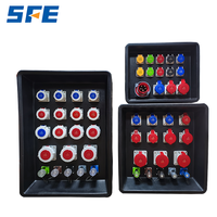 Boîtier de distribution électrique SFE triphasé 400A 80 circuits, rack portable avec sorties Camlock et Kupo