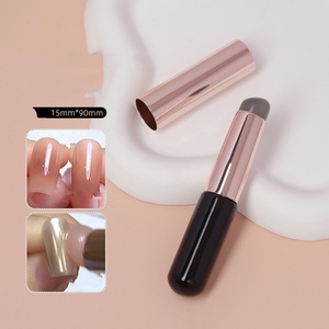 Pinceau à ongles Ombre, éponge dégradée, pinceau de peinture acrylique en silicone, outil de mélange pour manucure DIY et salon, pinceau dégradé pour nail art - Product Image 6