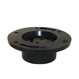 Hot Sales Closet Toilet Flange 4 x 3 W/Cap One Piece Plastic ABS with Plastic Swivel Ring and Knockout