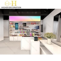Meuble de rangement moderne et minimaliste pour cosmétiques, présentoir de maquillage, armoire de rangement inférieure, vitrine à cosmétiques
