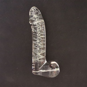 Leuke Realistische <span class=keywords><strong>Dildo</strong></span> Glas Levensechte Hard Masturbator Cock Penis Dikke Persoonlijke Zuignap Lichtgevende <span class=keywords><strong>Dildo</strong></span> Voor Vrouwen Genoegen - Product Image 1