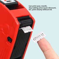 Machine d'étiquetage de prix HS à une rangée et 8 chiffres 5500EOS avec couvercle en ABS et polystyrène, codage en anglais, fabriquée en Chine