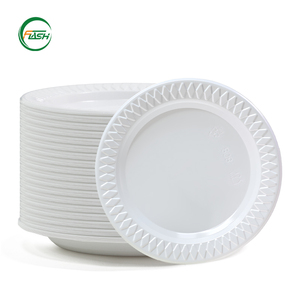 Assiettes de Dîner Modernes de Luxe en Plastique Écologique Personnalisables en Gros, Empilables, pour Restaurants et Mariages - Product Image 1