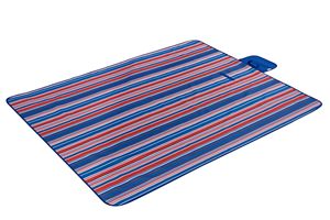 Red and Blue Stripes Outdoor Picnic Blankets <b>Mat</b> Extra <b>Large</b> Waterproof Sand Proof Camping Blankets Lightweight Travel Blanket - Product Image 3