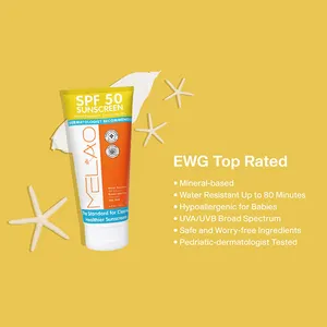 Kids Sun Cream Moisturizer With Spf 50 Sunscreen Vegan Mineral Sun Lotion Baby Sunscreen