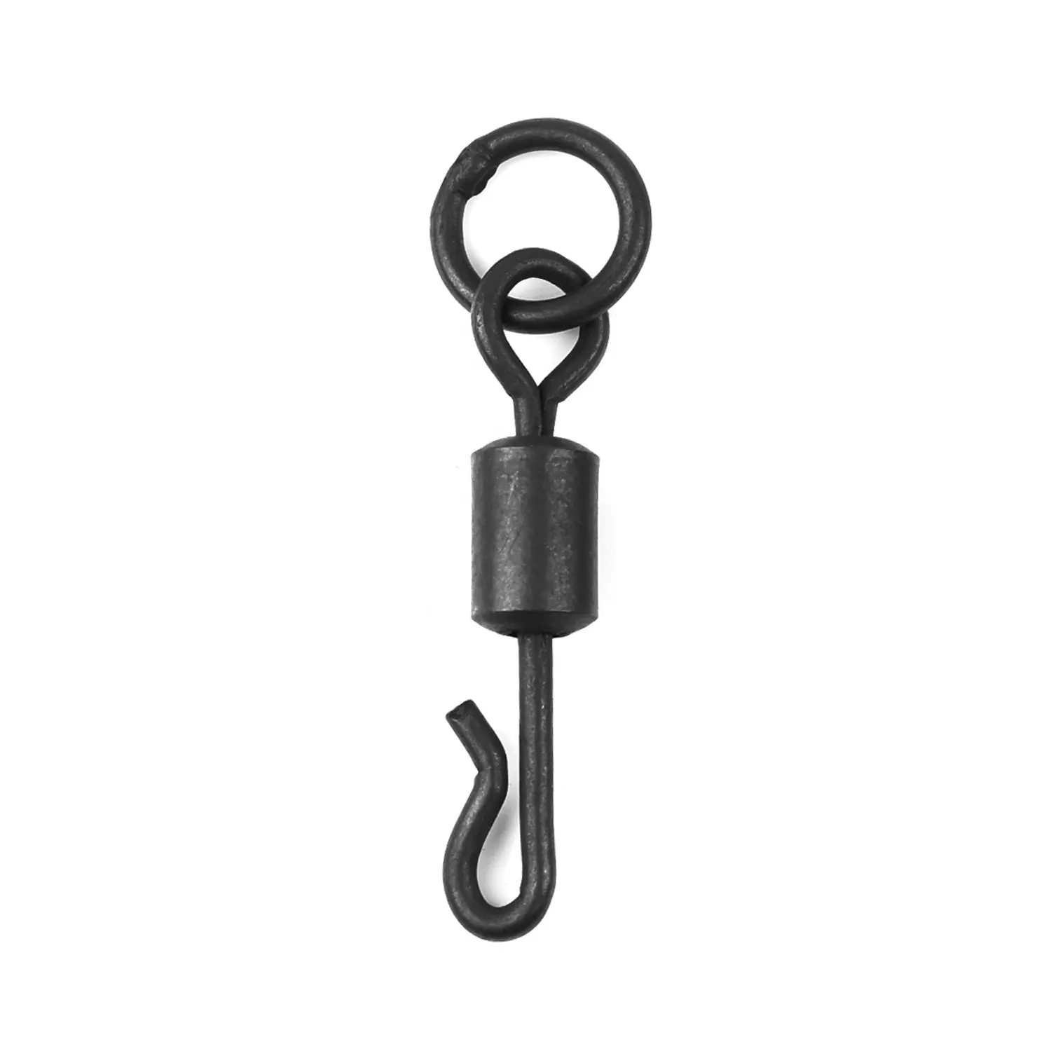 Fine quality Long body Q-shaped swing snap with solid ring carp fishing terminal tackle