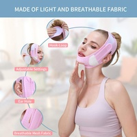 Cinta para estiramiento Facial, mascarilla de doble mentón reutilizable con cinta en V, parche reductor para cara y cuello