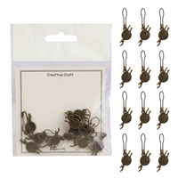 Épingles de comptage rondes pour tricot, motif dessin animé, avec boucle anti-déclenchement, pour tricot DIY, outils de tricot personnalisés