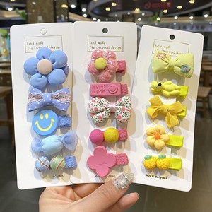 Hair <b>clips</b> and hair accessories for little girls, full-coverage fabric hair <b>clips</b> that won't damage hair, baby hair <b>clips</b>, - Product Image 1