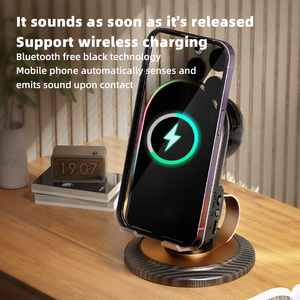 Wireless Induction Audio <b>Speaker</b> 3 in 1 with Phone Stand Wireless Charging RGB 180. Adjustable Holder for Phone Pad - Product Image 2