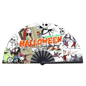 Custom <b>Handheld</b> <b>Fans</b> Luxury Personalized Bamboo Crafts Folding Clack <b>Fan</b> for Halloween New Year Events Love Advertising Gifts - Product Image 2