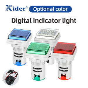 Quadrado 22MM LED Digital Display Painel Corrente e Tensão Medidor Indicador Luz AD22-22VAHZS - Product Image 2