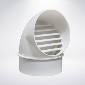 Grille de ventilation fixe monobloc en <span class=keywords><strong>PVC</strong></span> 75mm 110mm 160mm 180mm 200mm avec conception de flux d'air optimisée - Product Image 1