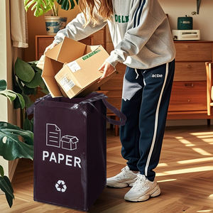 صندوق قمامة محمول قابل لإعادة الاستخدام قابل للطي 30l 40l 120l من <span class=keywords><strong>PP</strong></span> مخصص لتخزين القمامة المعاد تدويرها - Product Image 4