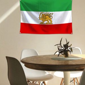 Bandera Antigua de Irán 3x5 pies con Ojales de Latón de Colores Vivos, Decoración Exterior de Poliéster 100D - Product Image 3