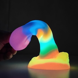 Juguetes Sexuales Luminosos con Forma de Lengua de Lobo para Hombres y Mujeres, Orgasmo Vaginal, Masturbación, Plug Anal Luminoso con Forma de Animal Alienígena - Product Image 2