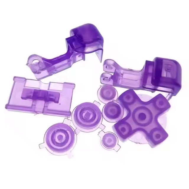 Color Transparent Clear Buttons for GBA SP Game Console Color L R Buttons D Pad Button Mod Kit Replacement Parts